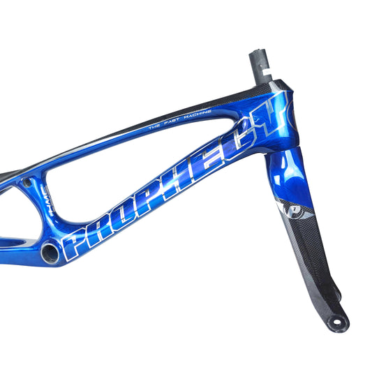 Crystal Blue Prophecy SCUD EVO3 Carbon BMX Disc Frame & Forks Kit