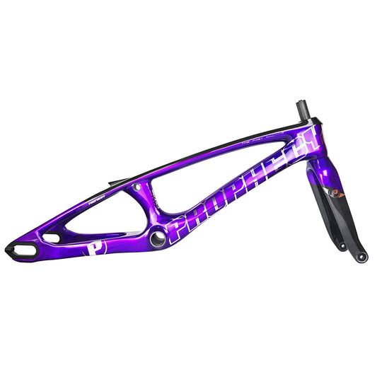 Crystal Purple Prophecy SCUD EVO3 Carbon BMX Disc Frame & Forks Kit