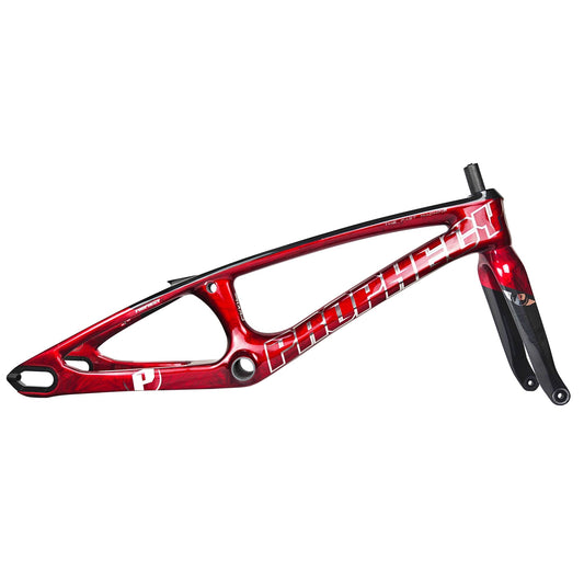 Crystal Red Prophecy SCUD EVO3 Carbon BMX Disc Frame & Forks Kit
