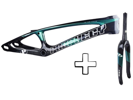 2023 Prophecy SCUD EVO3 Carbon BMX Frame & Forks Kit BLUE CIAN PEARL