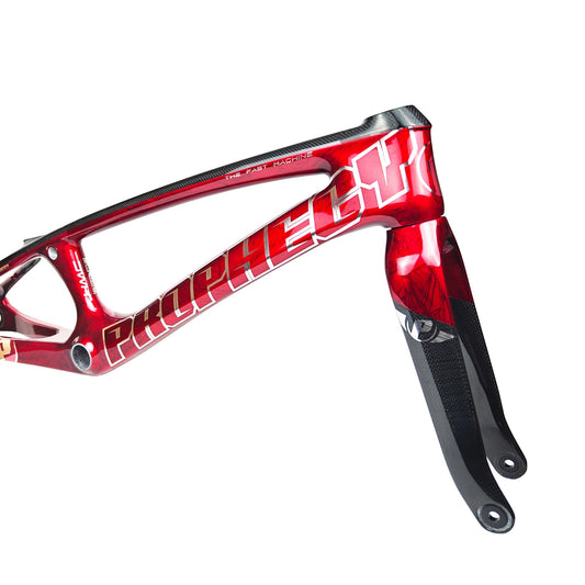Crystal Red Prophecy SCUD EVO3 Carbon BMX Disc Frame & Forks Kit