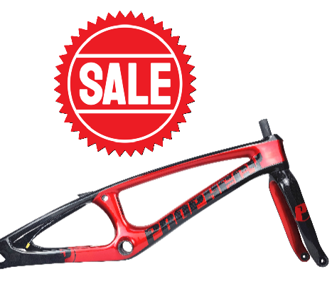 Red Gloss Prophecy SCUD EVO3 Carbon BMX Frame & Forks Kit