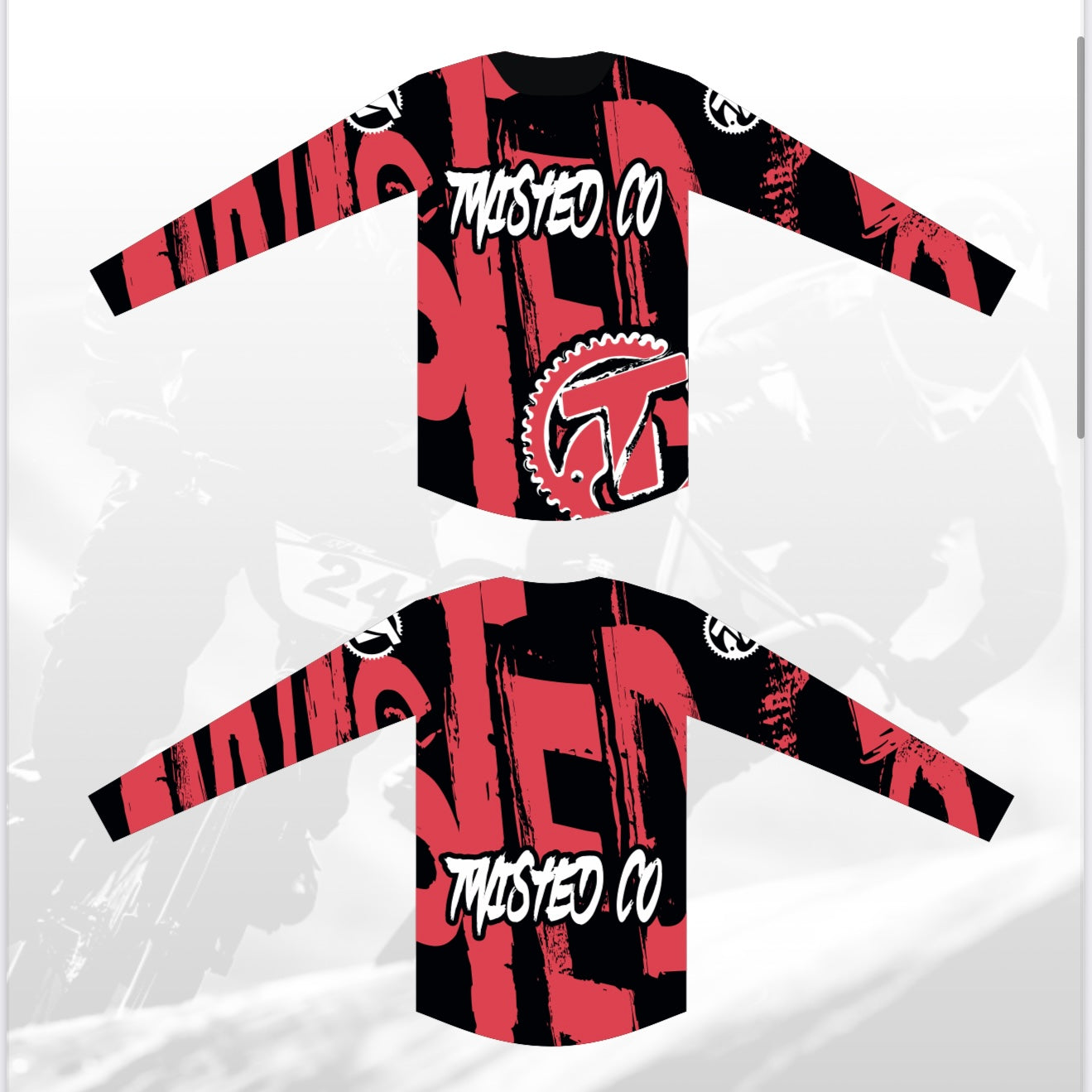 Recklesslyred TwistedCo Urban Jersey - Reckless Red โ twistedcoaustralia
