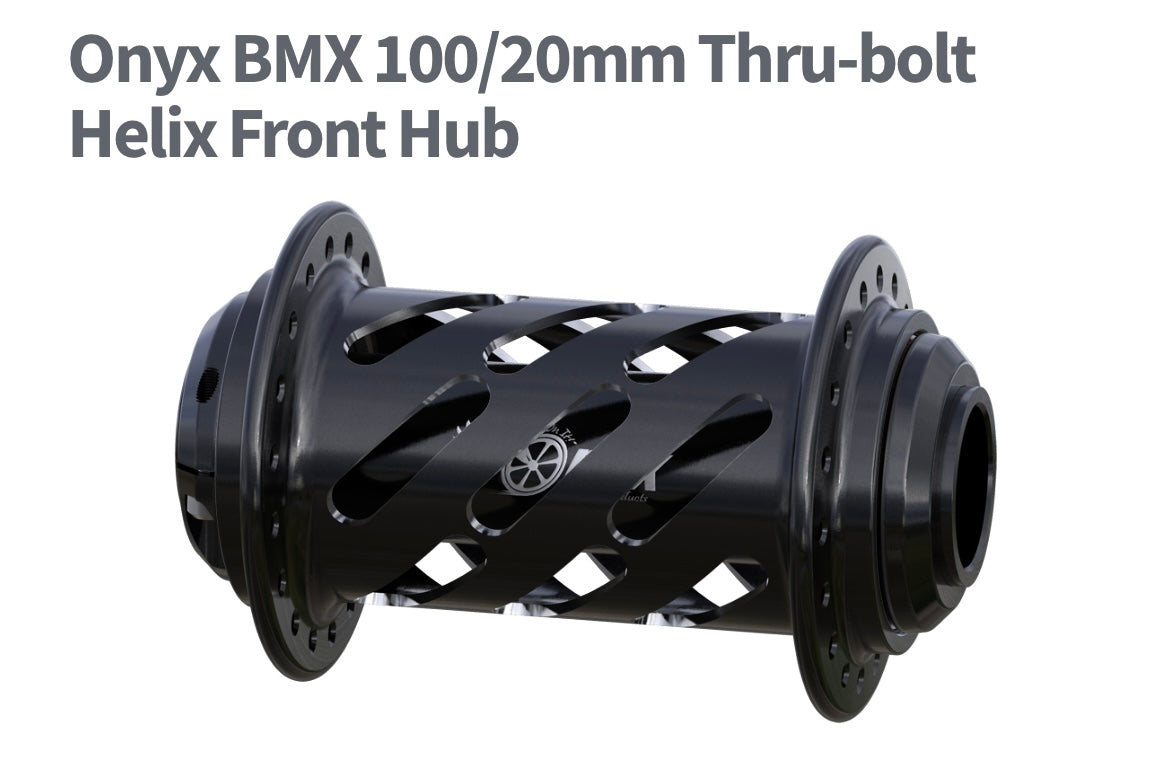 Onyx BMX Hub 100/20mm Thru-bolt Helix FRONT Hub