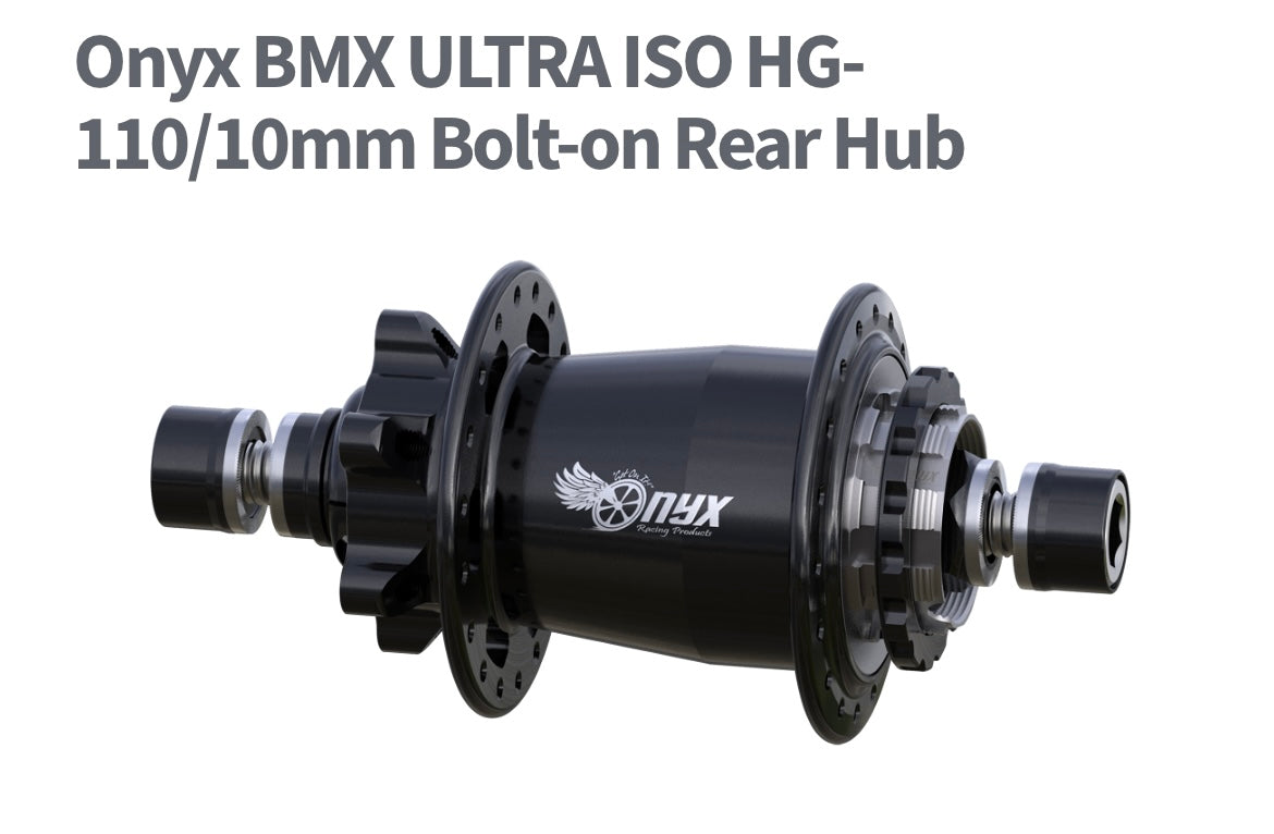 Onyx BMX ULTRA ISO HG-110/10mm Bolt-on REAR Hub